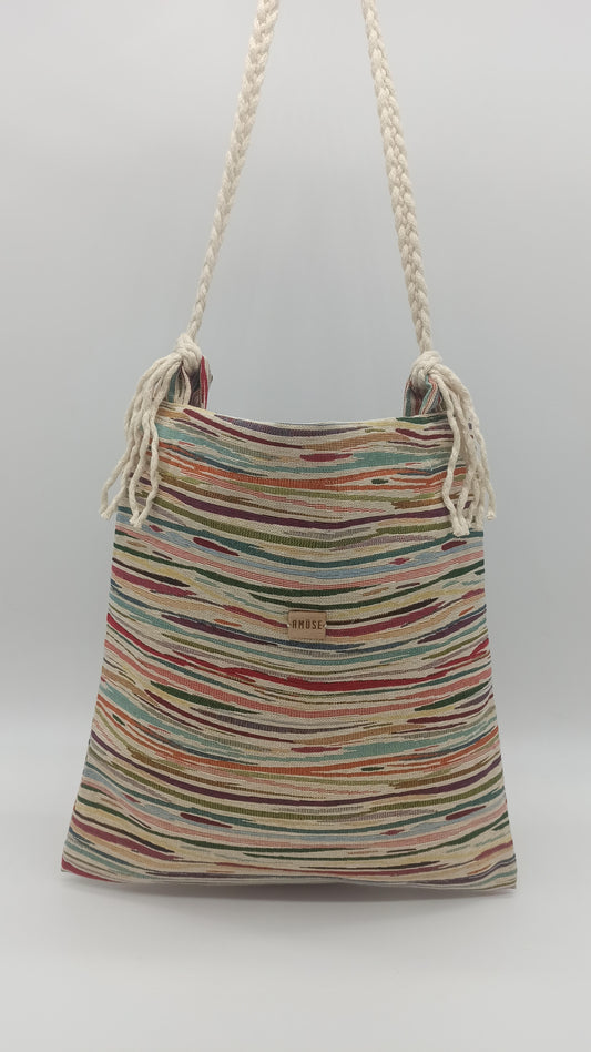 Tote  Bag Chic "Rayas colores"